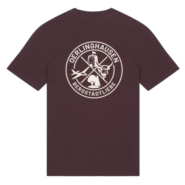 T-Shirt „BergstadtLiebe" rot-braun