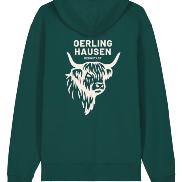 Hoodie „BergstadtLiebe" glazed green