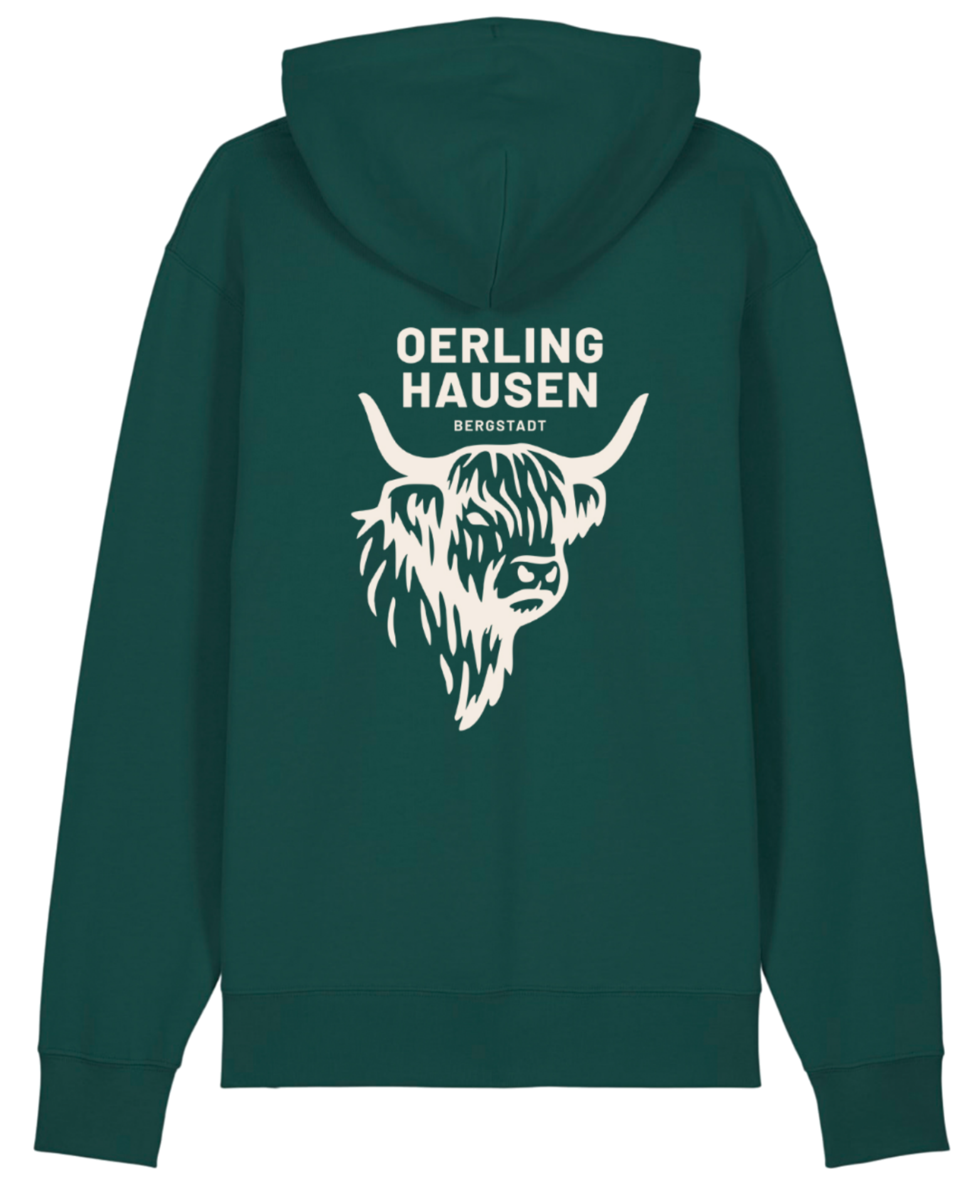 Hoodie „BergstadtLiebe" glazed green